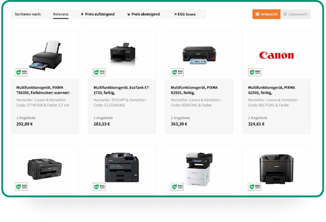 Sort Products by Sustainability